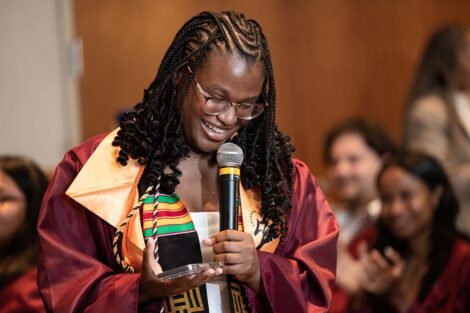 A student at Posse Celebration