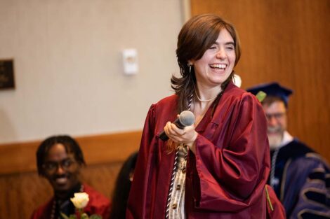A student at Posse Celebration