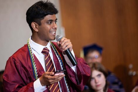 A student at Posse Celebration