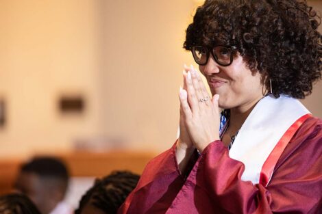 A student at Posse Celebration