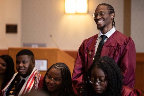 A student at Posse Celebration