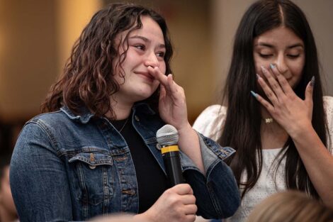 An attendee at Posse Celebration