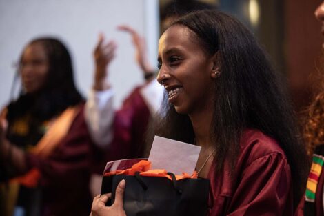 A student at Posse Celebration