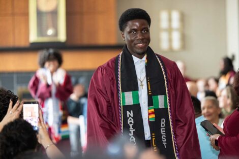 A student at Posse Celebration