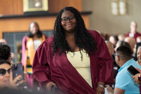 A student at Posse Celebration