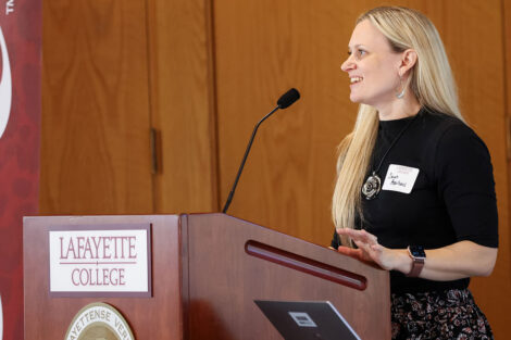 Sarah Appelhans, assistant professor engineering studies. Photos by JaQuan Alston and Ashli Truchon Novak
