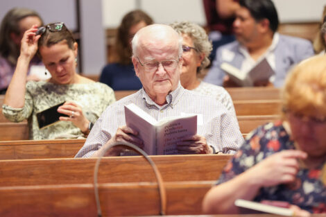 A mean reads before the Hélène Landemore speech at the Bicentennial Symposium.