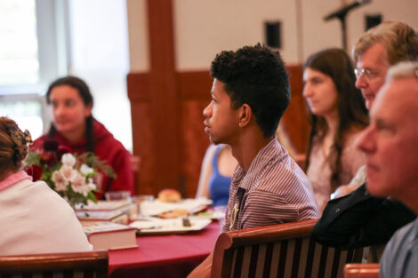 Student scholars joined the two-day event, which approached the topic of democracy from a variety of perspectives. Photos by JaQuan Alston and Ashli Truchon Novak